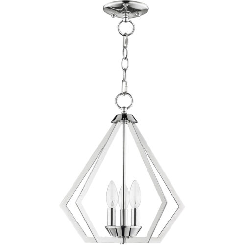 3 Light Polished Chrome Mini Chandelier/Ceiling Light fixture with Steel base material-Lighting LumensChandeliers