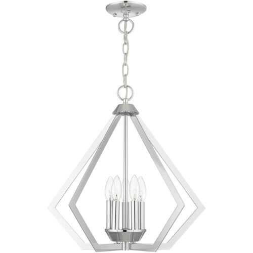 5 Light Polished Chrome Chandelier with Steel base material-Lighting LumensChandeliers