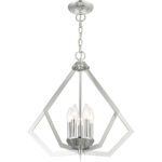 5 Light Polished Chrome Chandelier with Steel base material-Lighting LumensChandeliers