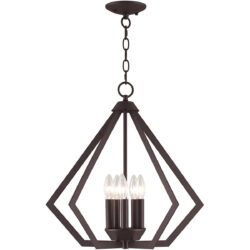 5 Light Bronze Chandelier with Steel base material-Lighting LumensChandeliers