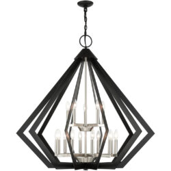 40928-04 15 Light Black Foyer Chandelier-Lighting LumensChandeliers