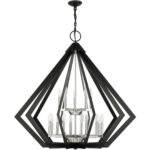 40928-04 15 Light Black Foyer Chandelier-Lighting LumensChandeliers