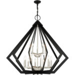 40928-04 15 Light Black Foyer Chandelier-Lighting LumensChandeliers