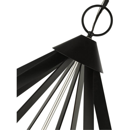 40928-04 15 Light Black Foyer Chandelier-Lighting LumensChandeliers