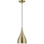 40981-01 1 Light Antique Brass Pendant-Lighting LumensPendant Lights