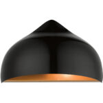 40987-68 1 Light Shiny Black Wall Sconce-Lighting LumensWall Sconces