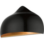 40987-68 1 Light Shiny Black Wall Sconce-Lighting LumensWall Sconces