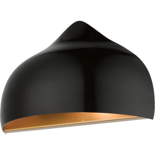 40987-68 1 Light Shiny Black Wall Sconce-Lighting LumensWall Sconces