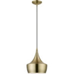 40991-01 1 Light Antique Brass Pendant-Lighting LumensPendant Lights