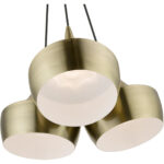 40993-01 3 Light Antique Brass Cluster Pendant-Lighting LumensPendant Lights