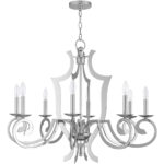 8 Light Polished Chrome Chandelier with Steel base material-Lighting LumensChandeliers