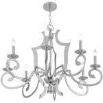 8 Light Polished Chrome Chandelier with Steel base material-Lighting LumensChandeliers