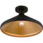 41020-04 1 Light Black Semi-Flush Mount-Lighting LumensSemi Flush