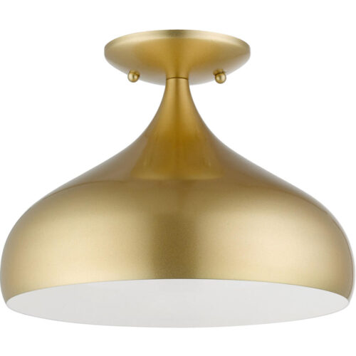 41050-33 1 Light Soft Gold Semi-Flush Mount-Lighting LumensSemi Flush