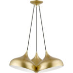 41053-33 3 Light Soft Gold Cluster Pendant-Lighting LumensPendant Lights