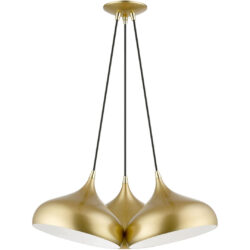 41053-33 3 Light Soft Gold Cluster Pendant-Lighting LumensPendant Lights