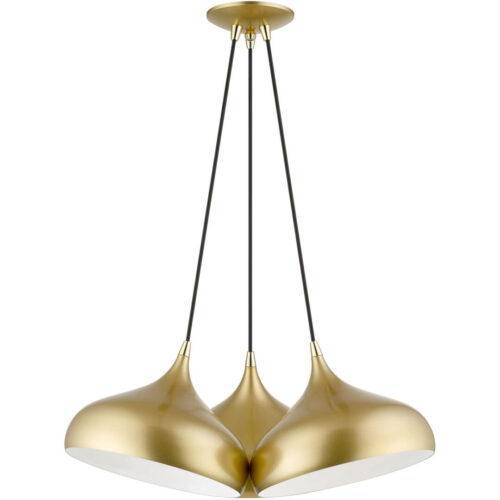 41053-33 3 Light Soft Gold Cluster Pendant-Lighting LumensPendant Lights