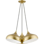 41053-33 3 Light Soft Gold Cluster Pendant-Lighting LumensPendant Lights