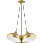 41053-33 3 Light Soft Gold Cluster Pendant-Lighting LumensPendant Lights