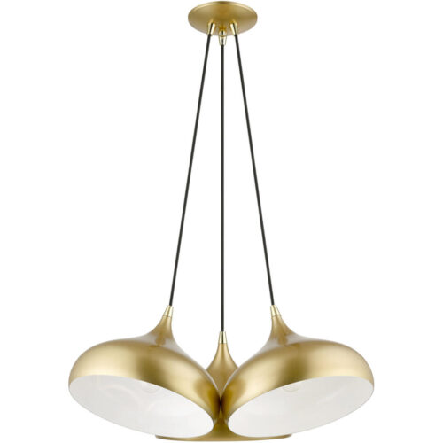 41053-33 3 Light Soft Gold Cluster Pendant-Lighting LumensPendant Lights