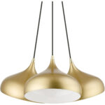 41053-33 3 Light Soft Gold Cluster Pendant-Lighting LumensPendant Lights