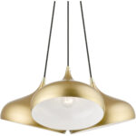 41053-33 3 Light Soft Gold Cluster Pendant-Lighting LumensPendant Lights