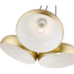 41053-33 3 Light Soft Gold Cluster Pendant-Lighting LumensPendant Lights