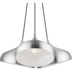 41053-66 3 Light Brushed Aluminum Cluster Pendant-Lighting LumensPendant Lights