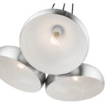 41053-66 3 Light Brushed Aluminum Cluster Pendant-Lighting LumensPendant Lights