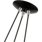 41053-68 3 Light Shiny Black Cluster Pendant-Lighting LumensPendant Lights