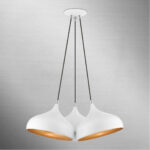 41053-69 3 Light Shiny White Cluster Pendant-Lighting LumensPendant Lights