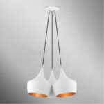 41083-03 3 Light White Cluster Pendant-Lighting LumensPendant Lights