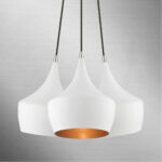 41083-03 3 Light White Cluster Pendant-Lighting LumensPendant Lights