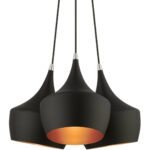 41083-04 3 Light Black Cluster Pendant-Lighting LumensPendant Lights