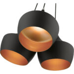 41083-04 3 Light Black Cluster Pendant-Lighting LumensPendant Lights