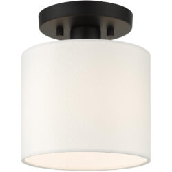 41094-04 1 Light Black Semi Flush-Lighting LumensSemi Flush