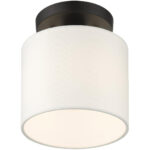 41094-04 1 Light Black Semi Flush-Lighting LumensSemi Flush