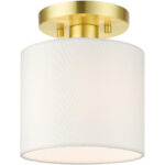 41094-12 1 Light Satin Brass  Semi Flush-Lighting LumensSemi Flush