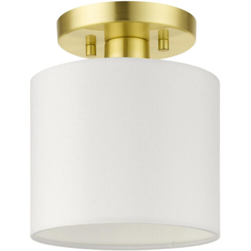 41094-12 1 Light Satin Brass  Semi Flush-Lighting LumensSemi Flush