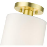 41094-12 1 Light Satin Brass  Semi Flush-Lighting LumensSemi Flush