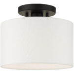 41095-04 1 Light Black Semi Flush-Lighting LumensSemi Flush