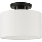 41095-04 1 Light Black Semi Flush-Lighting LumensSemi Flush