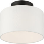 41095-04 1 Light Black Semi Flush-Lighting LumensSemi Flush