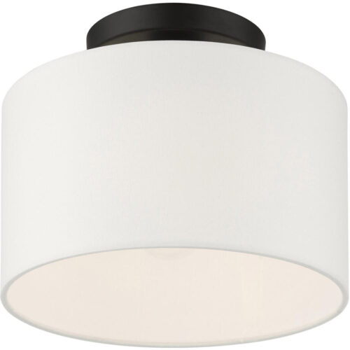 41095-04 1 Light Black Semi Flush-Lighting LumensSemi Flush