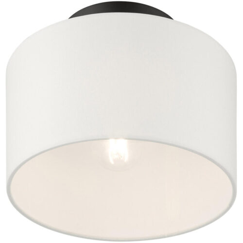 41095-04 1 Light Black Semi Flush-Lighting LumensSemi Flush