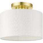 41095-12 1 Light Satin Brass Semi Flush-Lighting LumensSemi Flush