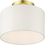 41095-12 1 Light Satin Brass Semi Flush-Lighting LumensSemi Flush