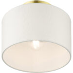 41095-12 1 Light Satin Brass Semi Flush-Lighting LumensSemi Flush