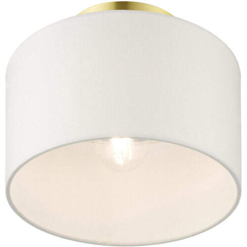 41095-12 1 Light Satin Brass Semi Flush-Lighting LumensSemi Flush