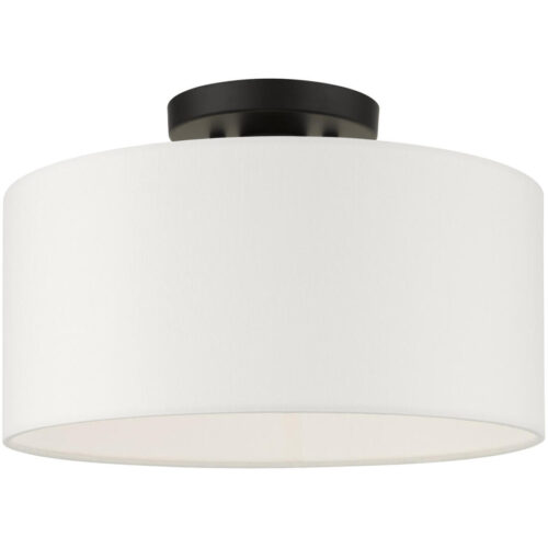 41097-04 1 Light Black Semi Flush-Lighting LumensSemi Flush